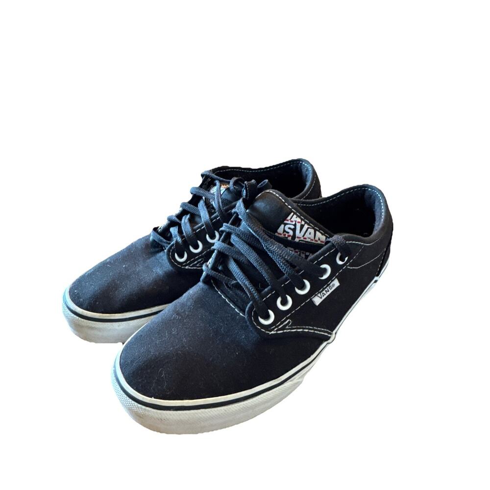 VANS ATWOOD SKATEBOARD SHOE BLACK/WHITE Women’s 8.5 #1 Skateboarding Shoe